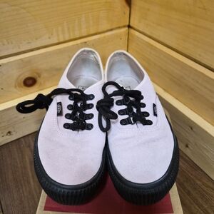 Vans Women's Classic Suede Lace-Up Sneakers in Light Pink